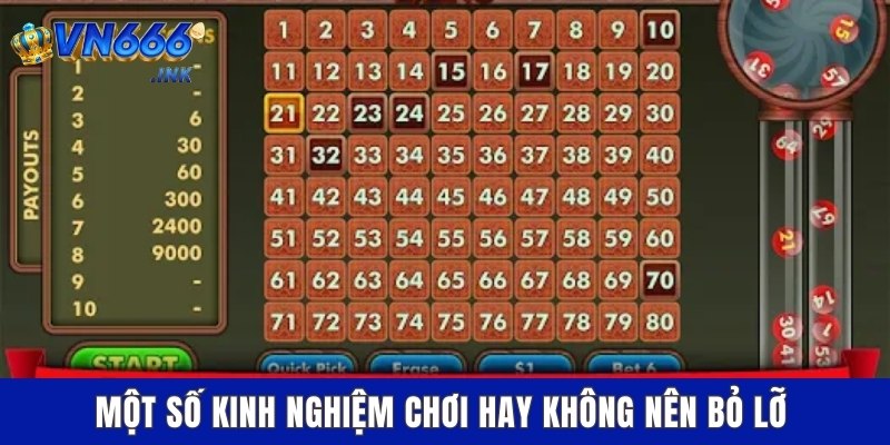 Một số kinh nghiệm chơi hay không nên bỏ lỡ