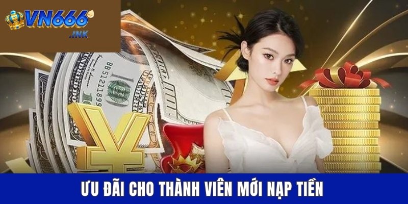 Ưu đãi cho thành viên mới nạp tiền